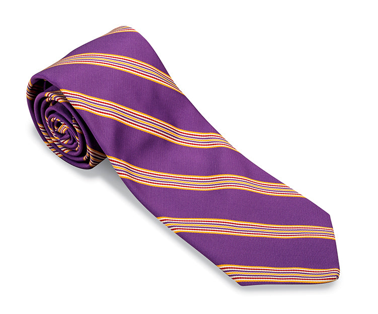 purple stripe tie
