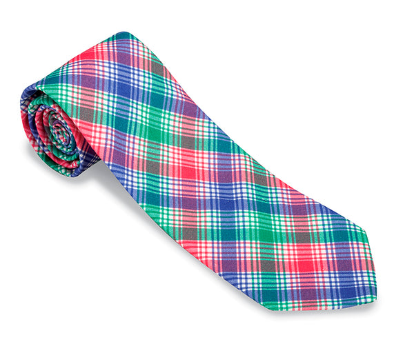 plaid necktie