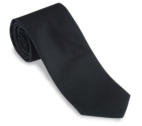 black silk grosgrain tie