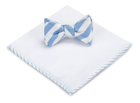 bow tie and pocket square set