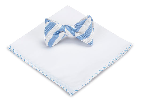 bow tie and pocket square set