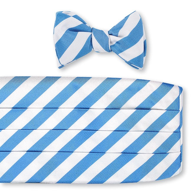 White Striped Satin Cummerbund White Striped Satin Cummerbund