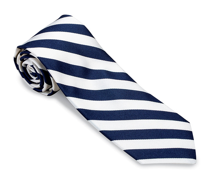 White Striped Satin Necktie White Striped Satin Necktie