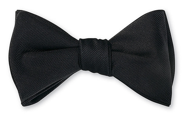 Black Faille Silk Bow Tie Black Faille Silk Bow Tie
