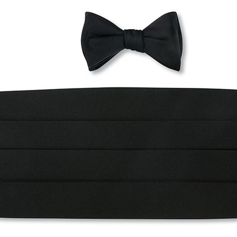 formal bow tie and cummerbund sets