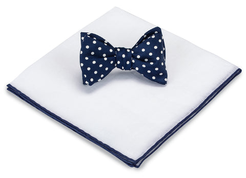 bow tie and pocket square set